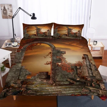 

BEST.WENSDL05 Quality Super soft Unicorn Bedding Cartoon Duvet Cover set 3D Dinosaur World bed set 2/3pcs Twin kids bedding set