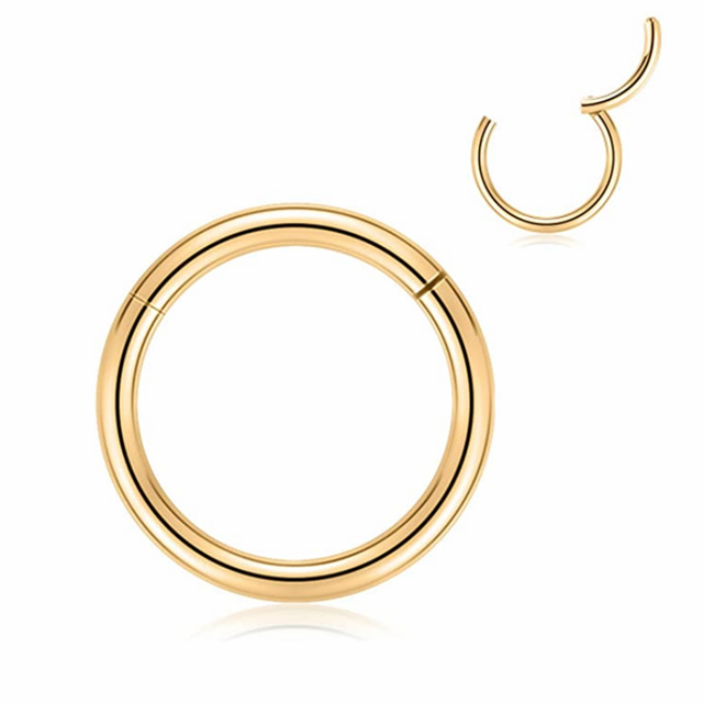 Septum Clicker Segment Nose Ring Lip Surgical Steel Ear Cartilage Nase Helix Body Piercing Jewelry Ring Nariz Nez Ring