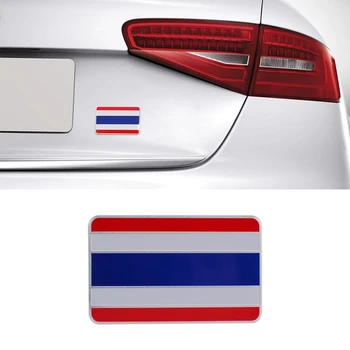 

Thailand Flag Metal Emblem Decals Sticker Badge Car Styling For Mercedes-Benz BMW Audi Lexus Toyota Volkswagen
