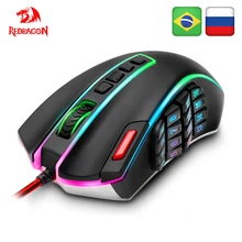 Redragon LEGEND M990 USB Проводная RGB игровая мышь 24000 dpi 24 кнопки программируемые игровые мыши Подсветка Эргономичный ноутбук компьютер