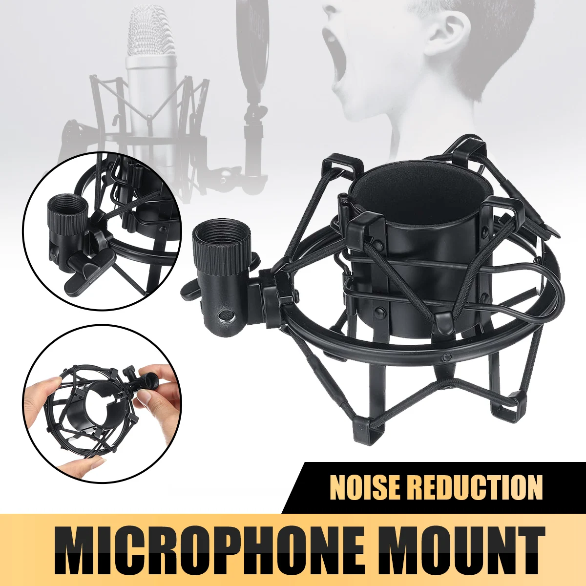 Микрофонный Стенд зажим at2020 atr250 студийный аудио запись пауки микрофон ударопрочный крепление Клип держатель