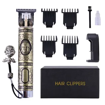 

Hair Outliner Grooming Trimmer Small Silver Tube Small Copper Tube Hair Salon Battery Carving Electric Clipper