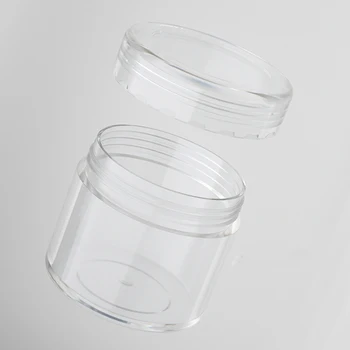 

50Pcs 10g/15g/20g Portable Transparent Empty Jar Pot Container Storage for Cosmetic/Nail Decorations Rhinestone Tool Box
