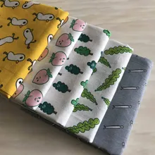 Детский Стиль мультфильм хлопок и лен с принтом ткань чистый хлопок лен швейная ткань материал DIY стеганая текстильная наволочка