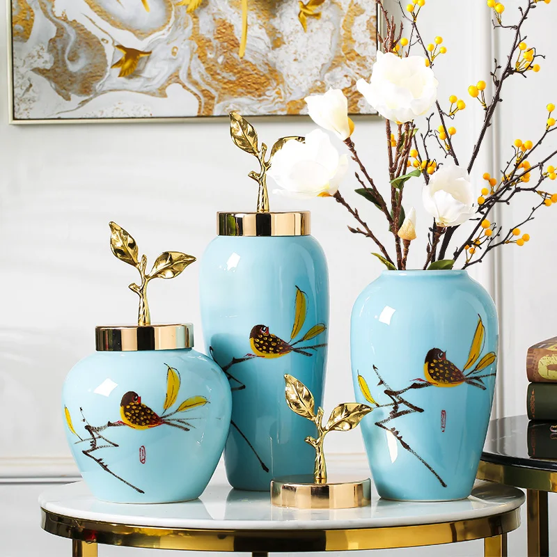 

Jingdezhen Ceramics Porcelain Bottle Best Handmade Traditional Craft Vase Decoration Creative Living Room Flower Arrangement 16