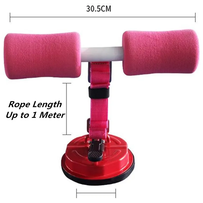Portable Home Fitness Sit-ups Assistant Equipment With Suction Cup Abdomine Muscle Curl Training Adjustable Body Building Machin