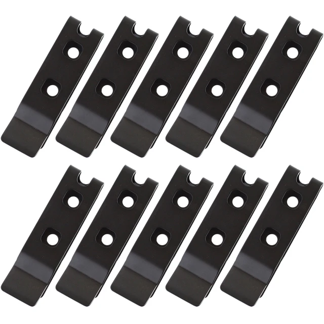 10PCS/LOT Tactical Black Tough Clip Belt Clip Universal Sheath/Holster Clip  Loop With Mounting Screws - AliExpress