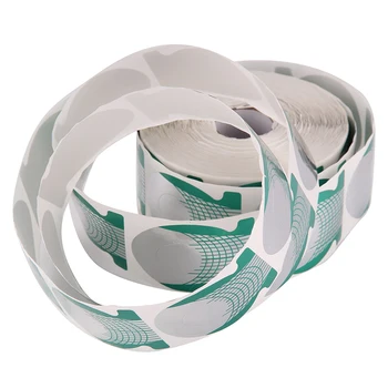 

500pcs Nail Form Nail Art Form Sticker Extension Guide Salon Tool Tips Nail Adhesive Sticker Protector Curl Tips Stencils