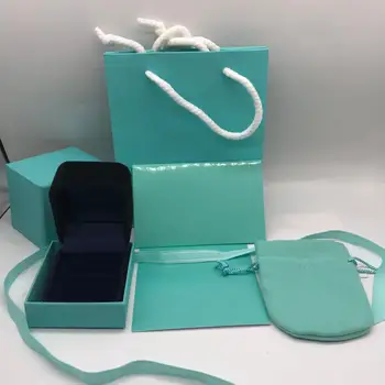 

Charm original ring earrings jewelry box 1:1