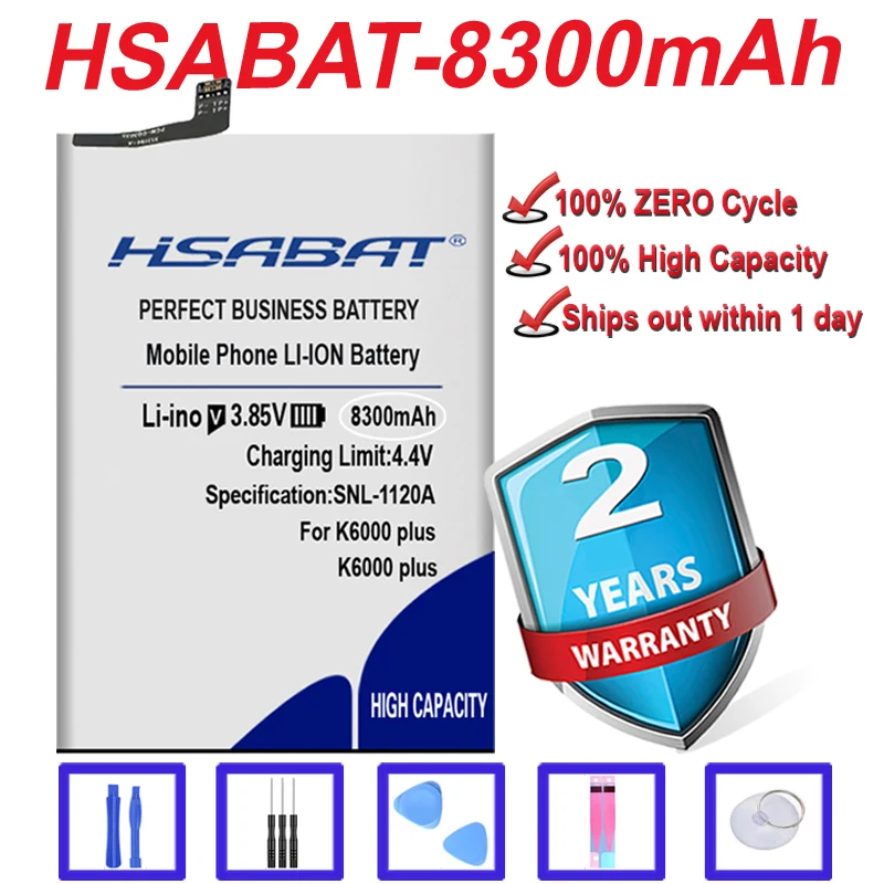 Original HSABAT Newest 8300mAh k6000 plus Battery for OUKITEL K6000 | Мобильные телефоны и аксессуары