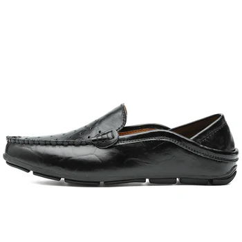 

Men Shoes Scarpe Uomo Casual Summer Genuine Leather Slip On Driver Men Designer Shoes