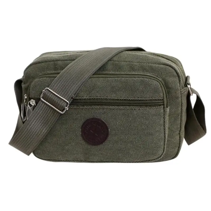 Мужская модная дорожная крутой Холст сумка мужская сумка через плечо сумки Bolsa Feminina сумки на плечо школьные сумки для подростков - Цвет: Зеленый