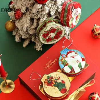 

Creative Hanging Three-dimensional Christmas Gift Tin Box Handmade Sugar Christmas Gift Box Christmas Tree Decoration B0052M