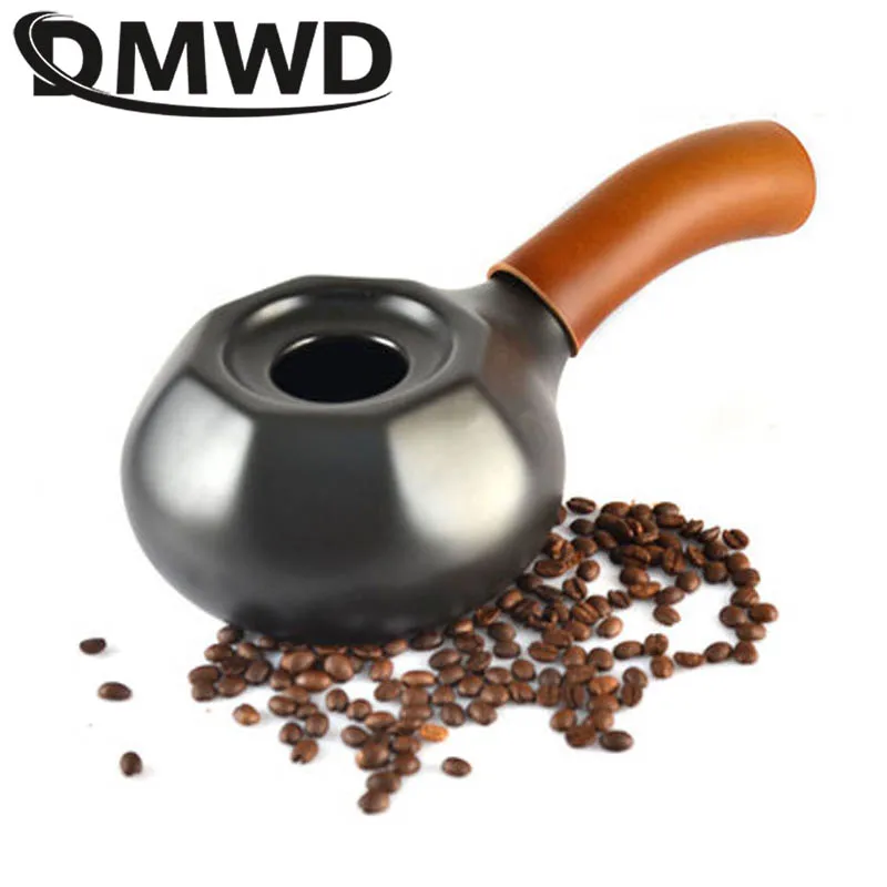 DMWD Handmade Ceramic Coffee Roaster Need Fire Source Gas Stove / Kerosene Lamp To Roast Beans Roasting Machine | Бытовая техника