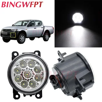 

2pcs/lot Car Front Bumper LED fog Lights For Mitsubishi L200 KB T KA T Pickup 2005-2015 For Mitsubishi Pajero 4/IV Halogen lamps
