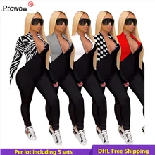 

Patchwork Jumpsuits Women Long Sleeve Rompers Sexy Bodycon Bodysuits Zipper Overalls Skinny Leggings Clothes Wholesale DHL 6758