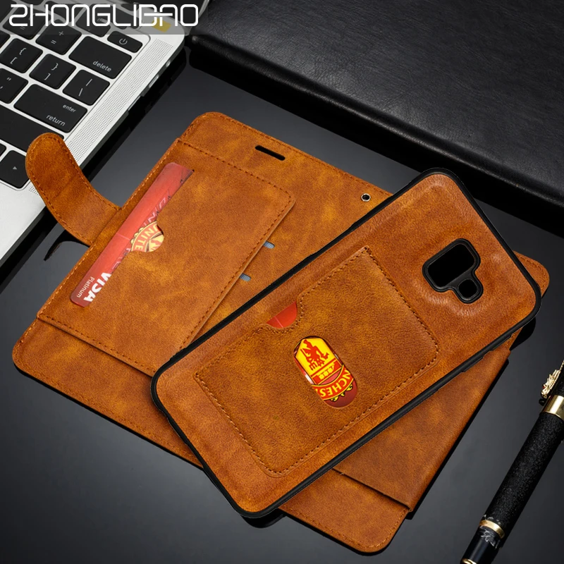 

Flip Wallet Case For Samsung Galaxy J2 Pro J3 J5 J7 Prime 2016 2017 EU J4 J6 Plus J8 2018 PU Leather Card Phone Cover Coque Etui
