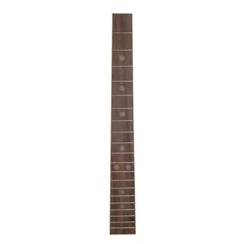 

41 Inch 20 DIY Frets Acoustic Folk Guitar Fretboard with Dot Pattern Inlay Guitar Fretboard Replacement Guitar Neck Rosewood