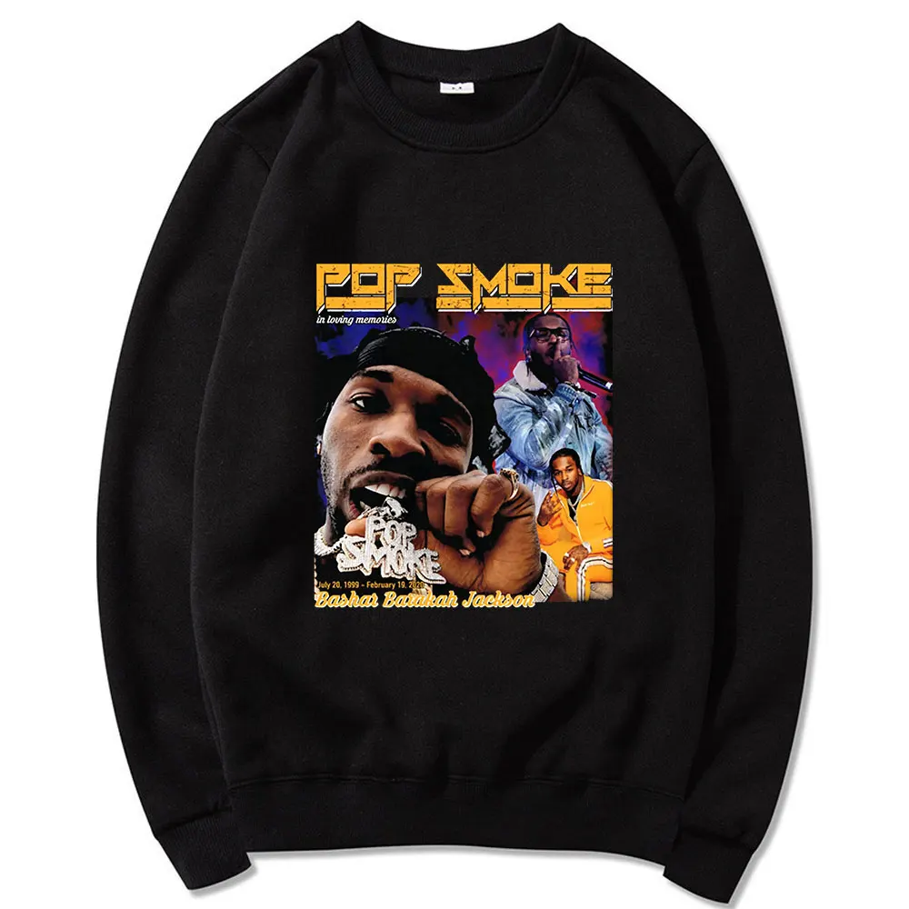 Hip -pop Style Pop Smoke Printed Fashion Sweatshirt 1