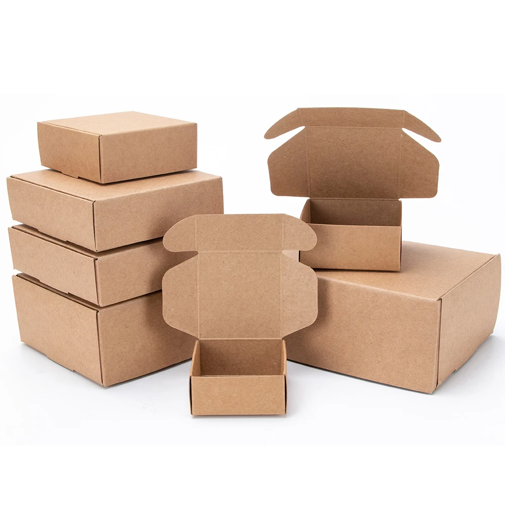 10pcs /khaki Packaging Carton Festival Party Gift Box Soap Carton