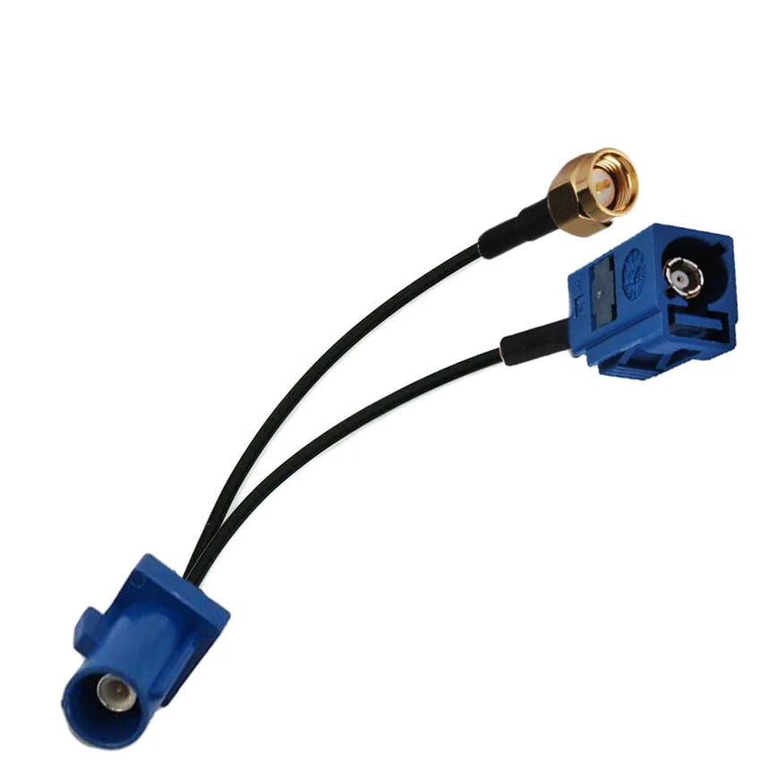 10pcs Fakra C Male to Female and SMA Connector RG174 GPS Antenna Y Extension Cable 15/20/30/50cm /1m | Обустройство дома