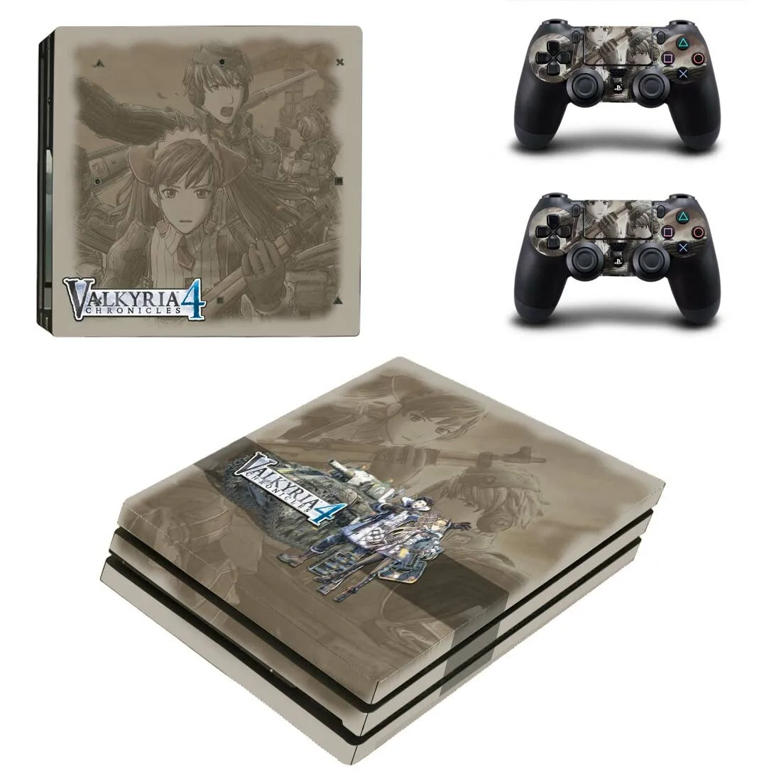 Valkyria Chronicles 4 PS4 Pro стикер s PS 4 Play станция 4 Pro виниловые наклейки на кожу Decas Обложка Pegatinas Adesivos для playstation 4 Pro консоль и контроллер