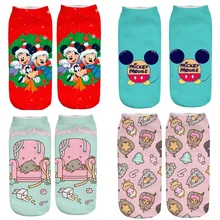 Новые популярные модели, 1 пара креативных мягких носков с рождественским дизайном для женщин, зимние теплые носки, подарок
