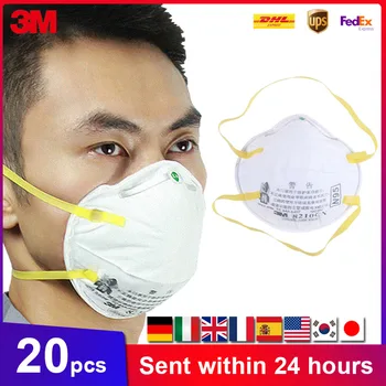 

3M Mask 8210CN Dust Mouth Mask KN95 Particulate Respirator Multi Layer Anti-PM2.5 Dustproof Working Safety Face Masks KN95
