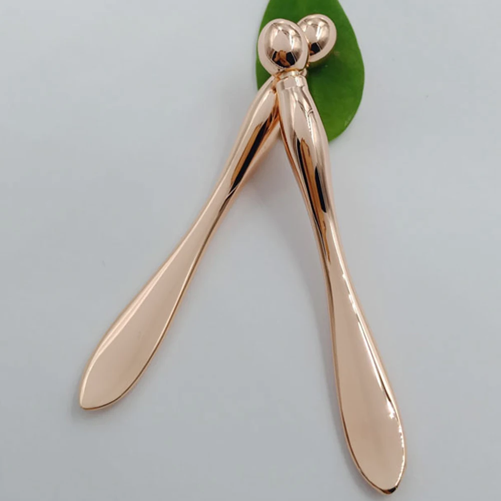 

Zinc Alloy Solid Multi Use Practical Wrinkle Remover Cosmetic Tools Durable Mini Facial Eye Cream Spoon Massage Stick Portable