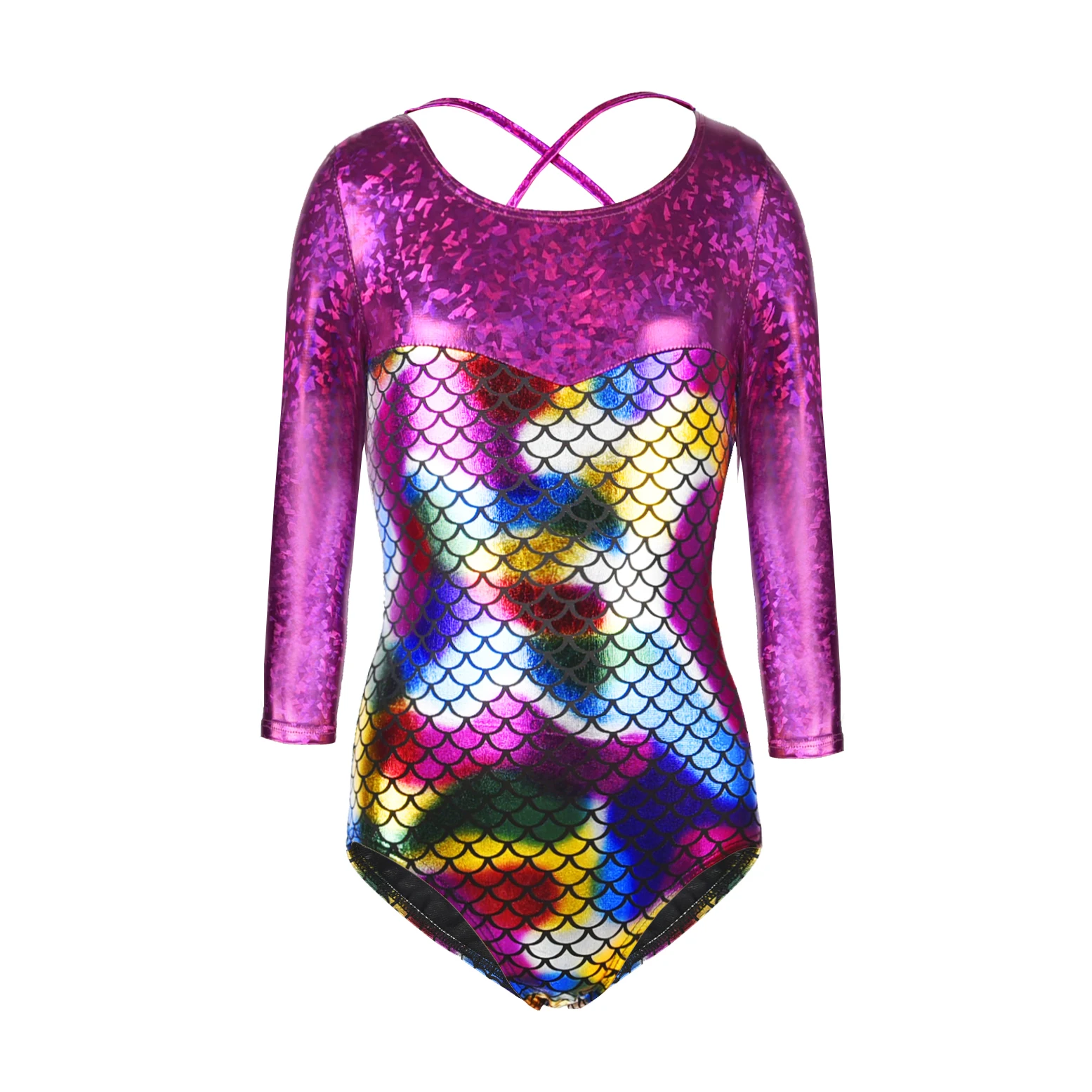 

gymnastics leotard gymnastics clothes long sleeve mermaid leotard sportswear dance leotard rythmic gymnastics figure skating