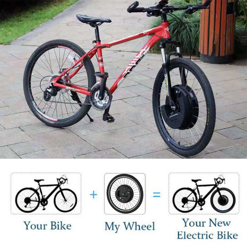 36 В 350 Вт переднее iMortor колесо eBike конверсионный комплект с аккумулятором 7200 мАч для MTB моторное колесо eBike Электрический велосипед конверсионный комплект