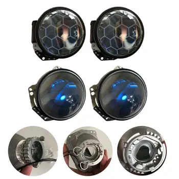 

New Cars Headlight Base Honeycomb Lid Projector Engraving Lens Car Bulb Parts 11UD