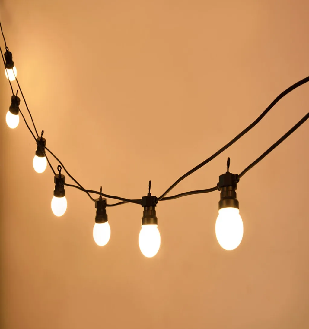 

LED Spherical Lamp String Outdoor Waterproof Wreath Party Backyard 13M G50 IP44 Home Light Decoration Accessories^35