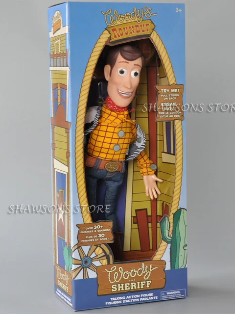 Movie Story Character Stuffed Plush Toy Soft Doll 36cm 14" Woody The Sheriff Talking Action Figure