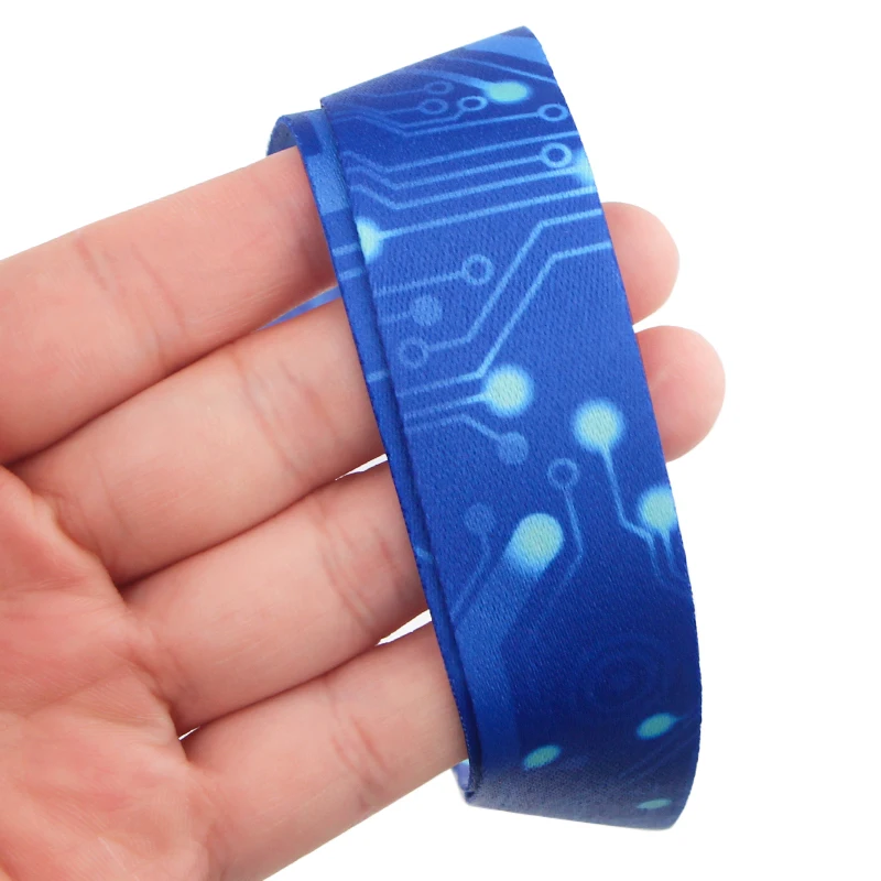 Computer Motherboard Design Lanyard - Stylish Neck Strap for Phone, Keys & ID Cards