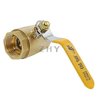 F/F Женский 3 см 1," резьбовые желтый шариковый клапан рукояти