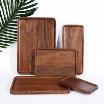 

Home Decor Display Dishs Fruit Desktop Holder Restaurant Wooden Plate Storage Tray Food Keeper Dessert Kitchen Snack Plates