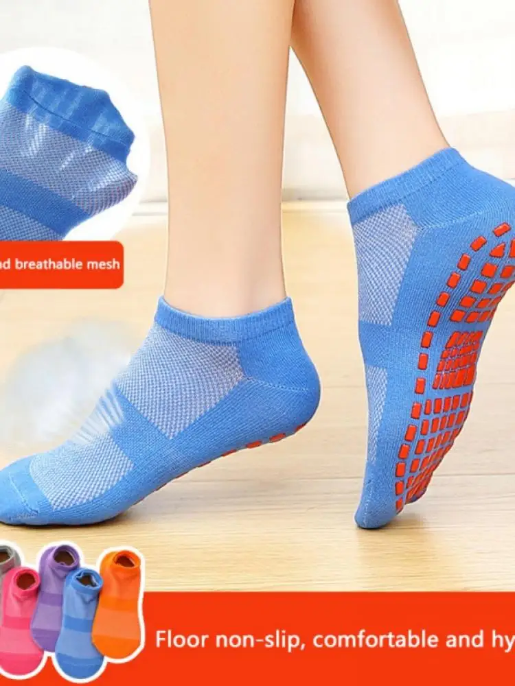 

Hot Sale Ladies Quick-Drying Silicone Yoga Socks Non-Slip Floor Socks Breathable Cotton Pilates Ballet Socks