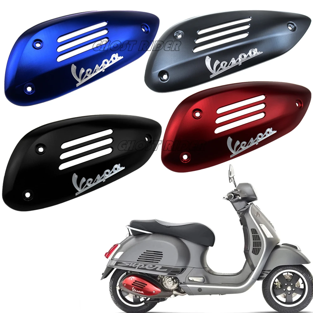 Motorcycle Exhaust Pipe Cover Muffler Heat Shield Protector Accessories For Vespa  Gts 300 Super Sport Tech Hpe Sei Giorni - Covers \u0026 Ornamental Mouldings -  AliExpress