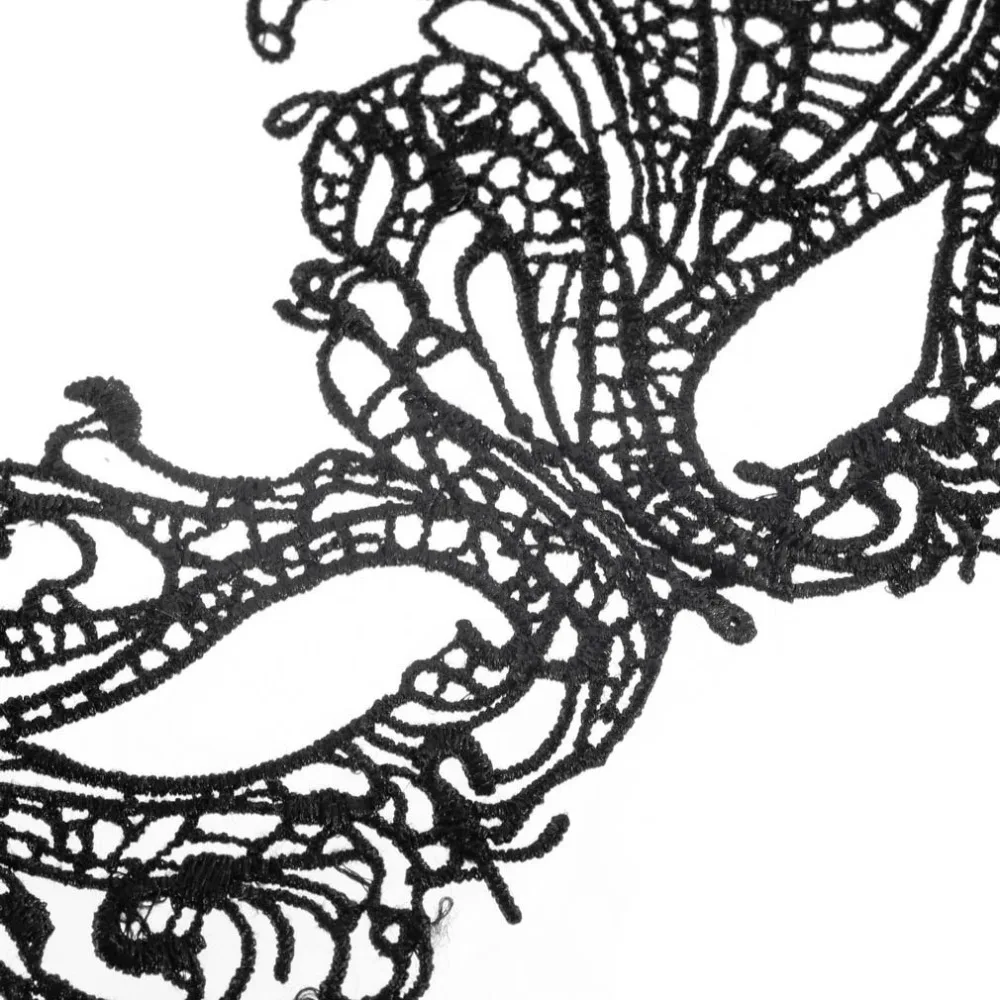 

New New Wholesale Women Black halloween masquerade Sexy Lady Lace Mask Cutout Eye Mask for Health Care