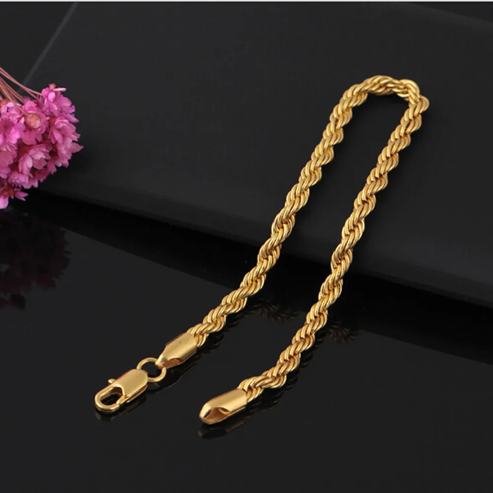Браслеты для женщин pulseira masculina аксессуары Золотой Твист сплав браслет цепочка подарок на день рождения Сувенир золото