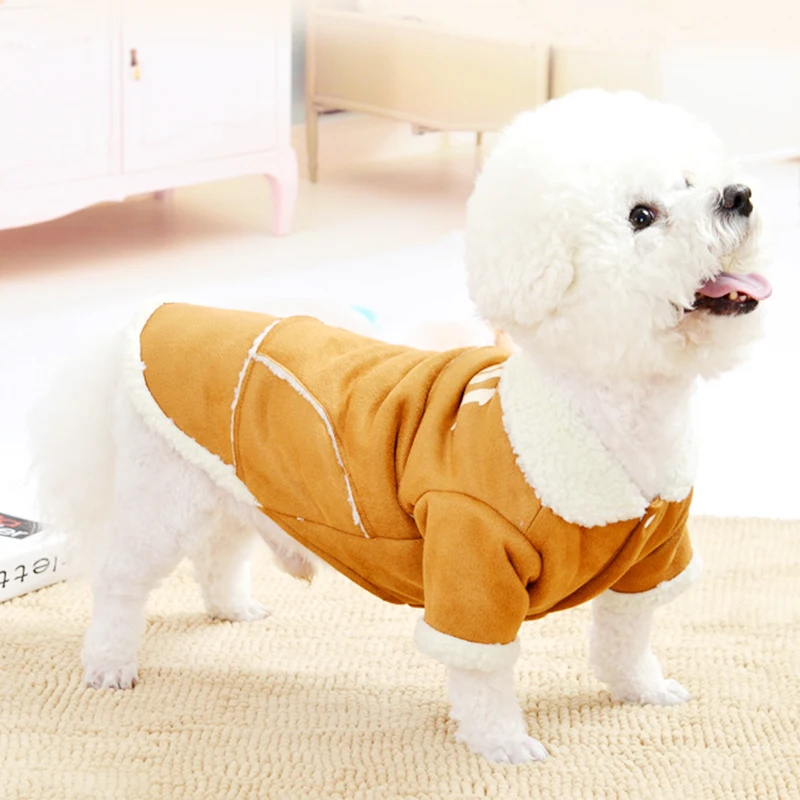 Теплая одежда для домашних собак плотное пальто для собаки щенка одежда для домашних животных для маленьких средних костюм для собаки зимняя одежда для собак чихуахуа Йоркшир