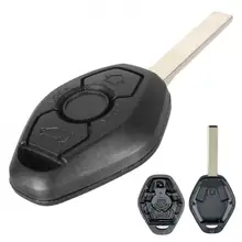 Car Key Fob Case Shell Replacement Remote Cover with HU92 Blade Fit for BMW 1 3 5 6 7 Series X3 X5 Z3 Z4 New stenzhorn 433mhz remote key fob 3button for bmw ews x3 x5 z3 z4 1 3 5 7 series 2002 2003 2004 2005 with hu92 blade without chip