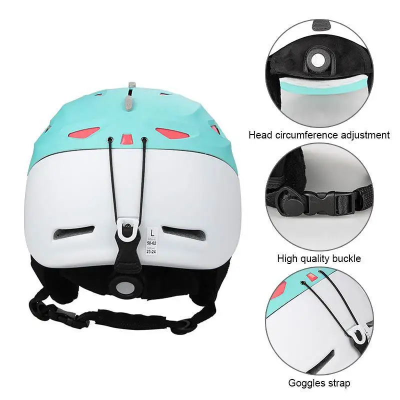 Интегрированный лыжный шлем GUB для мужчин и женщин и взрослых со съемными амбушюрами