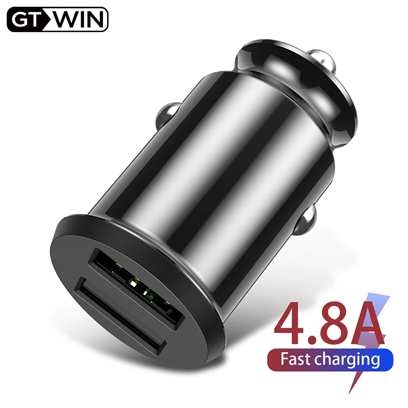 Автомобильное зарядное устройство GTWIN 4 8a для iPhone Xiaomi Samsung адаптер автомобильного