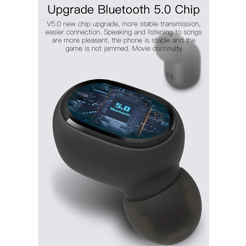 E6S TWS беспроводные наушники Bluetooth 5,0 наушники 6D стерео для iPhone huawei samsung