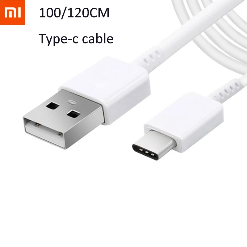 Оригинальный кабель для быстрой зарядки Xiaomi MI A3 100/120 см USB Type C дата линия 10 9 Pro F1 F2
