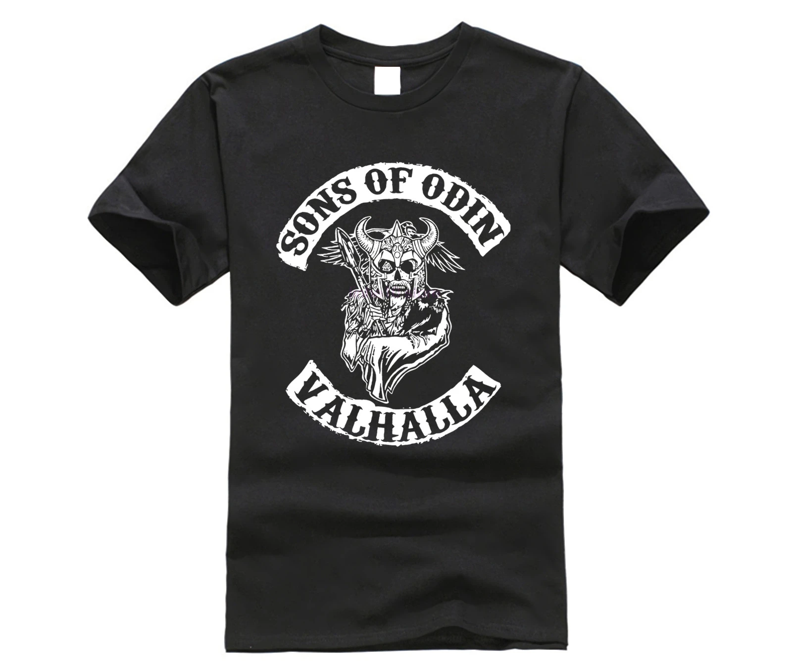 Футболка Sons of Anarchy футболка Odin Valhalla Chapter уличная Мужская с коротким рукавом из 100