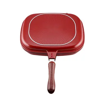 

Double-Sided Frying Pan Non-Stick Barbecue Cooking Tool Stable Durable And Reliable Cookware Suitable For Home Outdoor