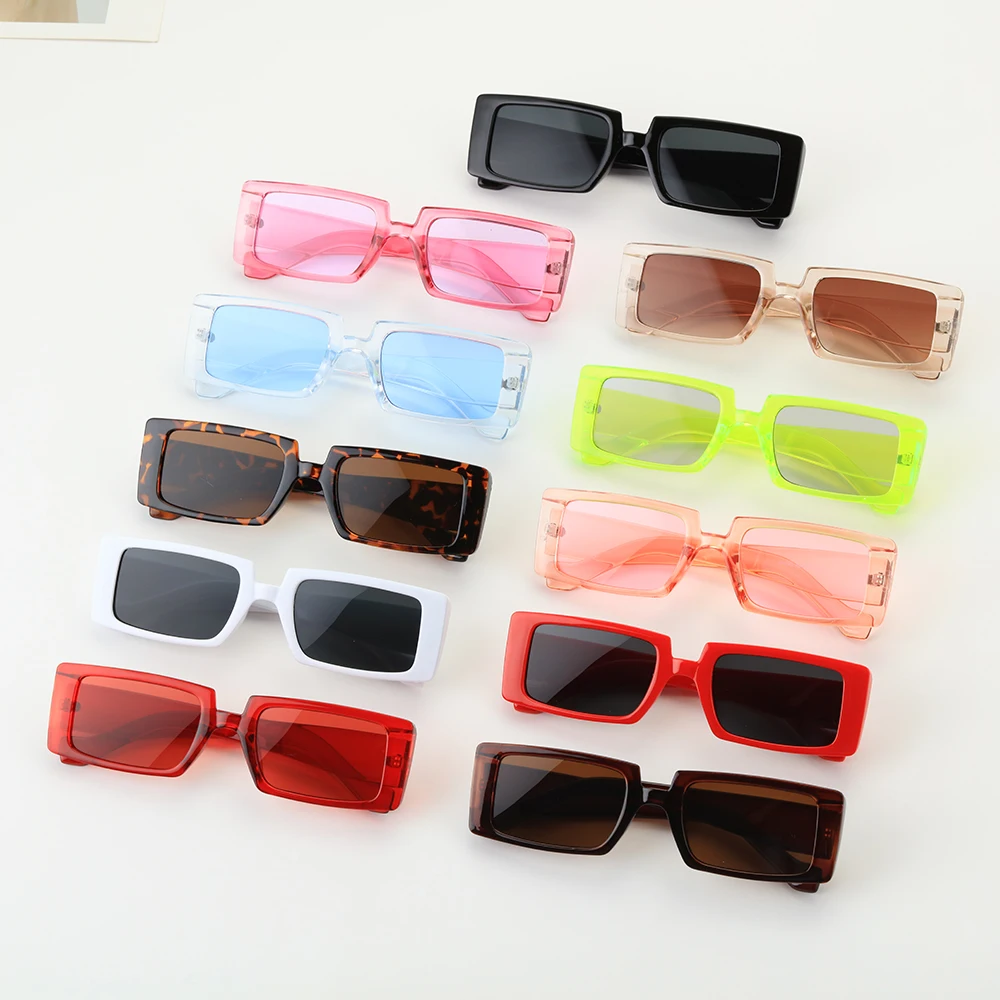 New fashion retro sunglasses ladies small rectangular sunglasses rectangular sunglasses female UV400 lens glasses cute sunglasses